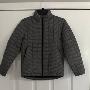 Kids Reebok Gray Quilted Jacket, size Medium (10/12)